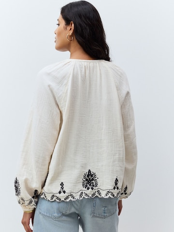 Next Blus i beige