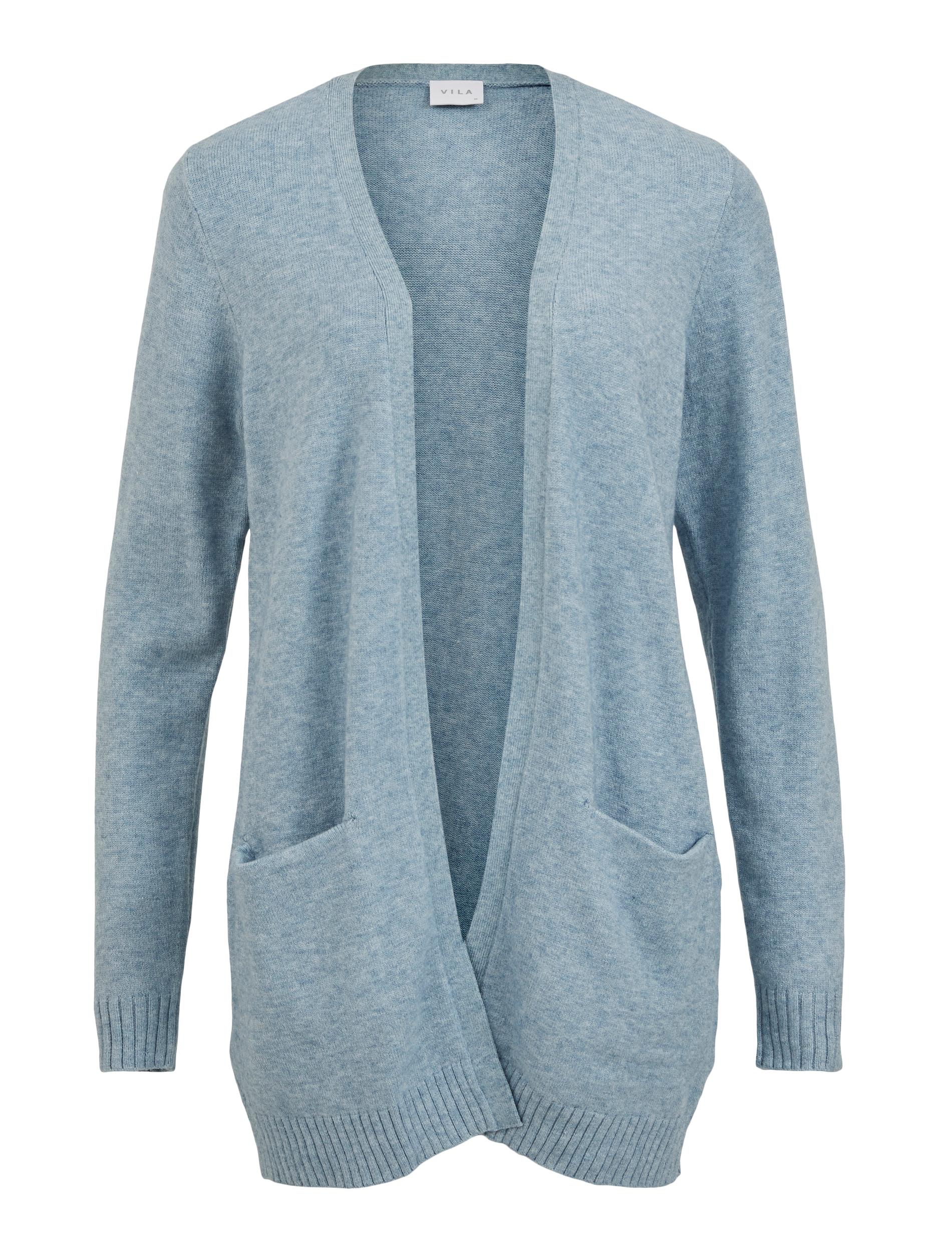 Abbigliamento Pullover e cardigan VILA Giacchetta Ril in Blu Chiaro 