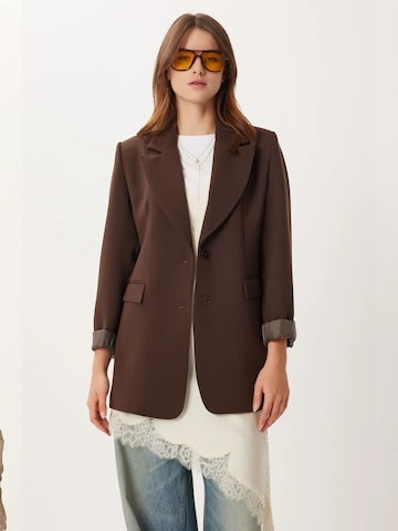 Veste d’hiver 'Jacken' Happiness İstanbul en marron : devant