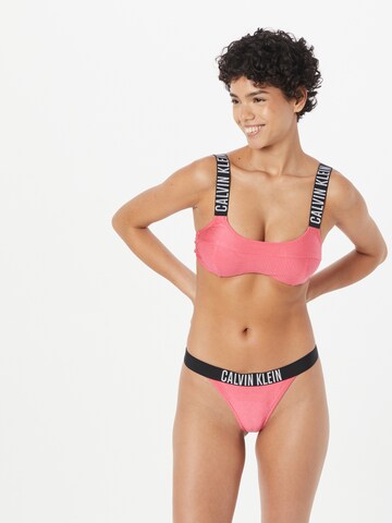 Calvin Klein Swimwear Bustier Bikinitop 'Intense Power' in Pink