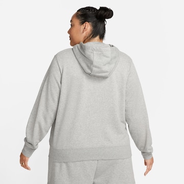 Nike Sportswear Athletic Zip-Up Hoodie in Grey