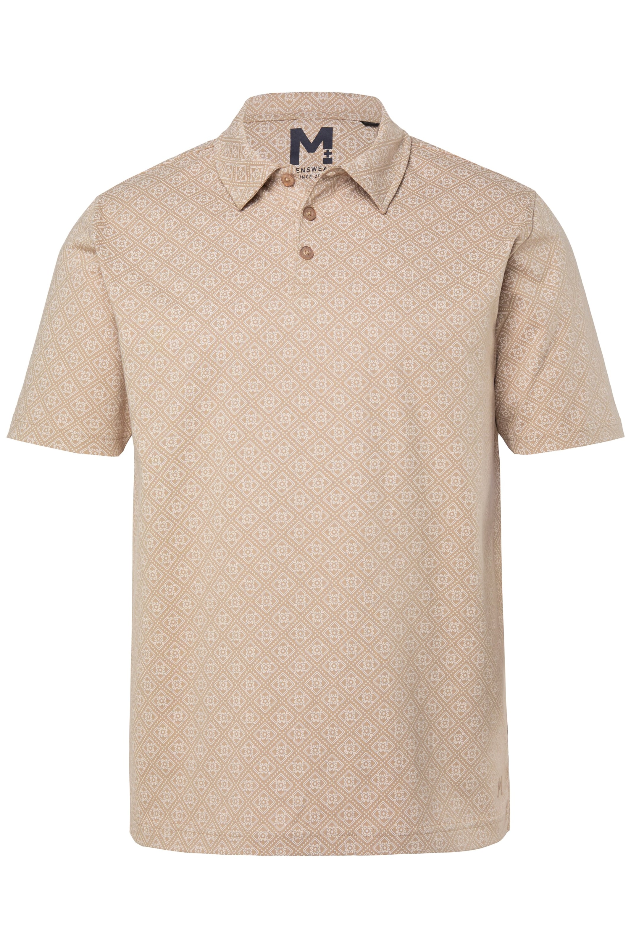 Men Plus Shirt in Beige: voorkant
