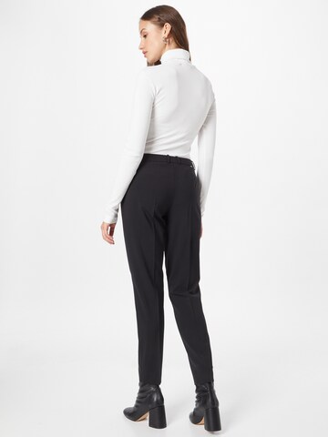 Slimfit Pantaloni cu dungă 'Tiluna' de la BOSS Black pe negru