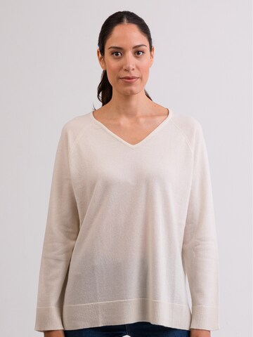 Pullover di CASH-MERE.CH in bianco: frontale