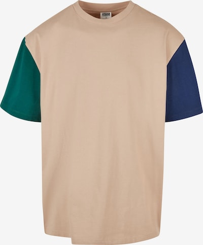 Urban Classics Majica u bež / plava / zelena, Pregled proizvoda