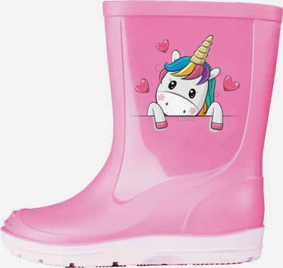 HORKA Rubber Boots in Pink / White, Item view