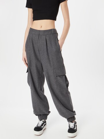 Oval Square Loose fit Cargo Pants 'What' in Grey: front
