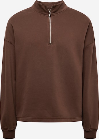 Abercrombie & Fitch Sweatshirt in Bruin: voorkant