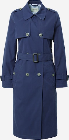 ESPRIT Between-Seasons Coat in Blue: front