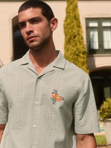 Next Rovný strih Košeľa - Zelená