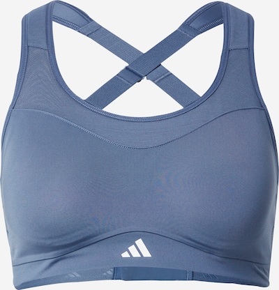 ADIDAS PERFORMANCE Sports bra in Dusty blue / White, Item view