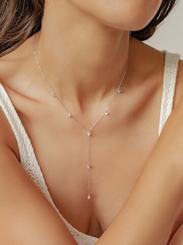 Hey Happiness Ketting 'Ellipse' in Zilver