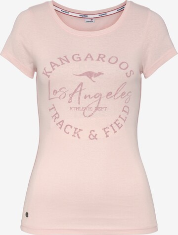 KangaROOS Shirt in Pink: front