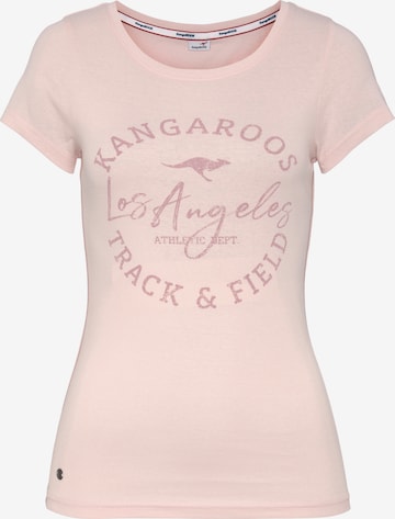 KangaROOS Shirt in Pink: front