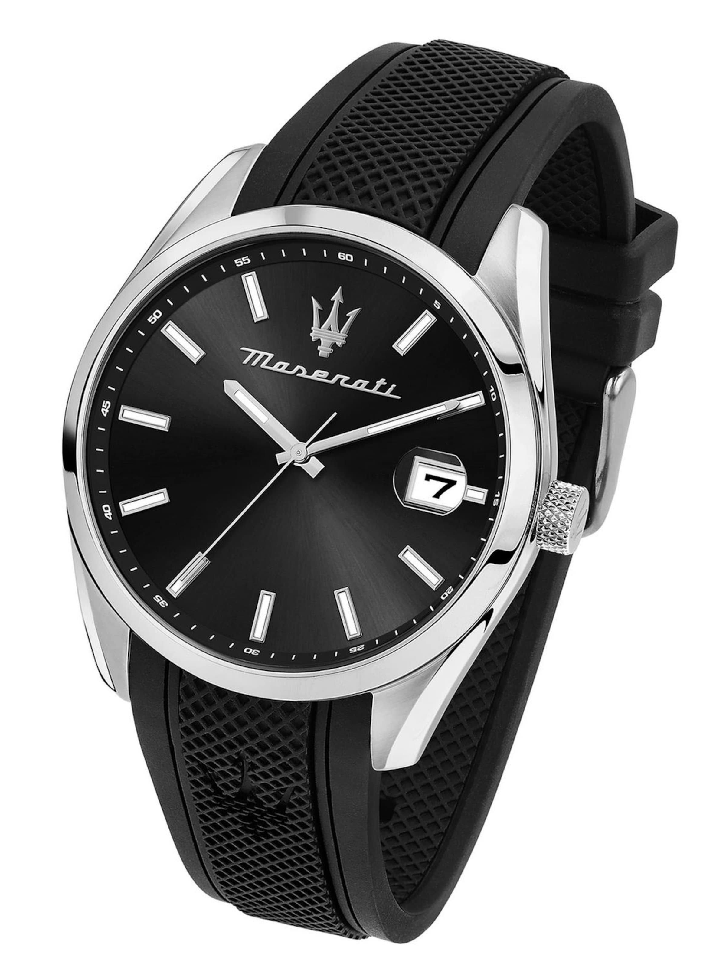 Maserati Analoog horloge in Zwart: voorkant