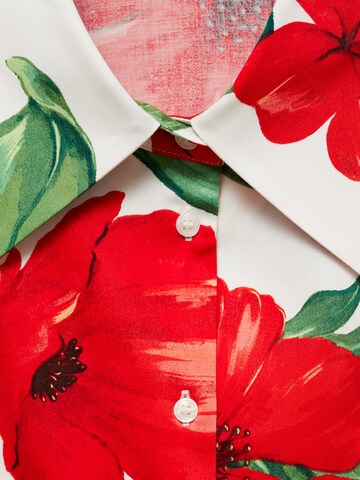 Chemisier 'DULCE' MANGO en rouge