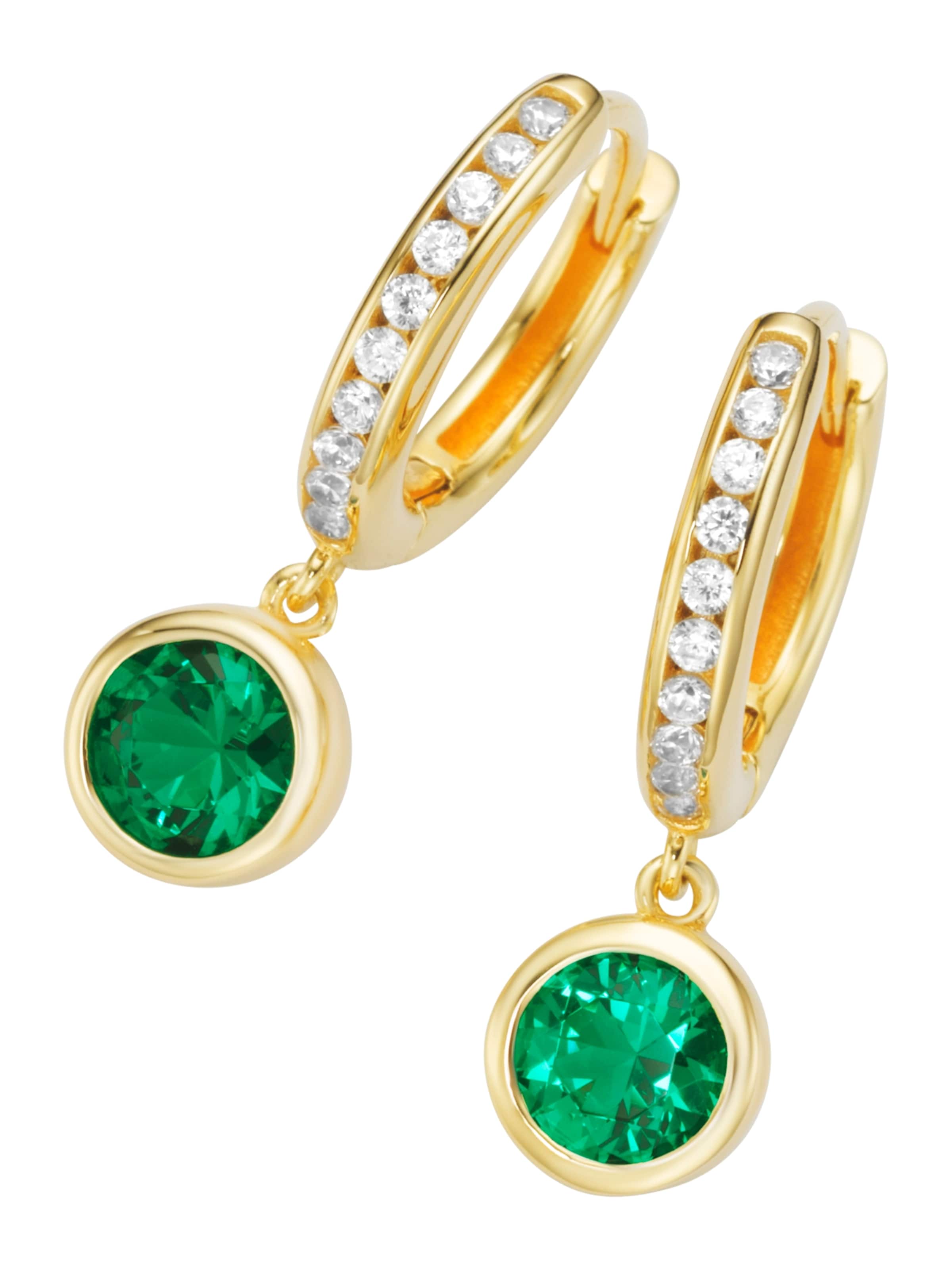 Giorgio Martello Milano Earrings in Green: front