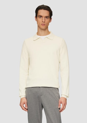 Pull-over s.Oliver BLACK LABEL en blanc : devant