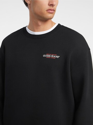 GUESS JEANS Sweatshirt in Schwarz