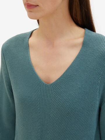 TOM TAILOR Sweater in Green