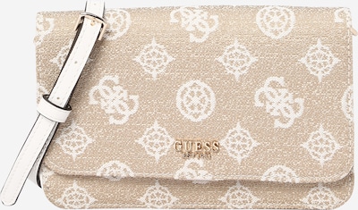 GUESS Clutch 'LORALEE' in Beige / Gold / White, Item view