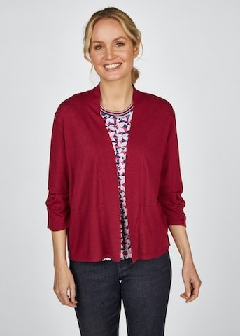 Rabe Knit Cardigan in Red: front