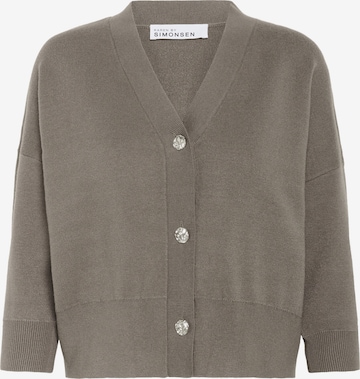 KAREN BY SIMONSEN Gebreid vest 'Antonella' in Bruin: voorkant