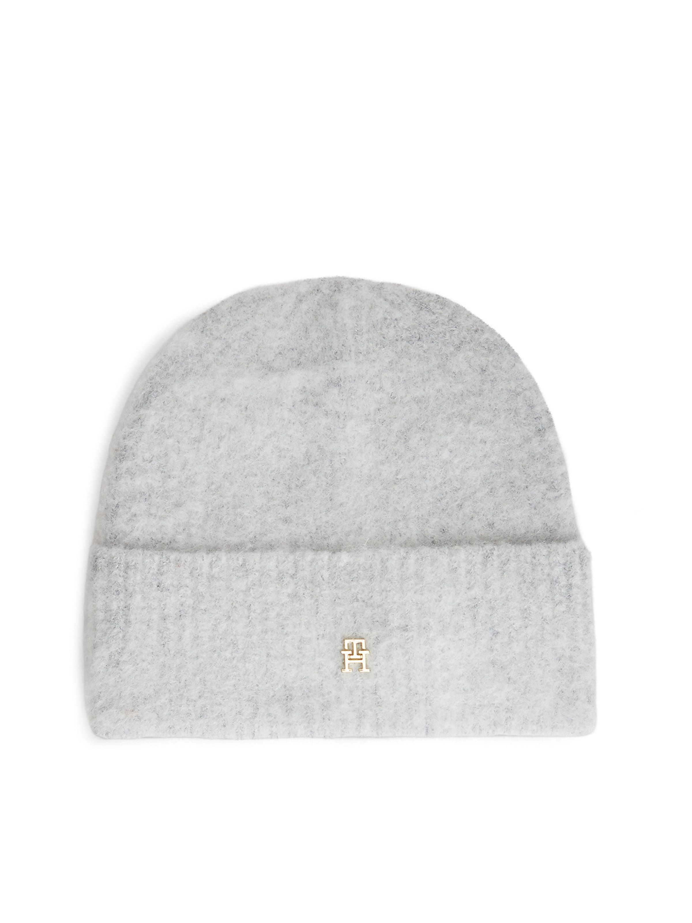 TOMMY HILFIGER Mütze 'Elevated Chic' in Grau: Vorderseite
