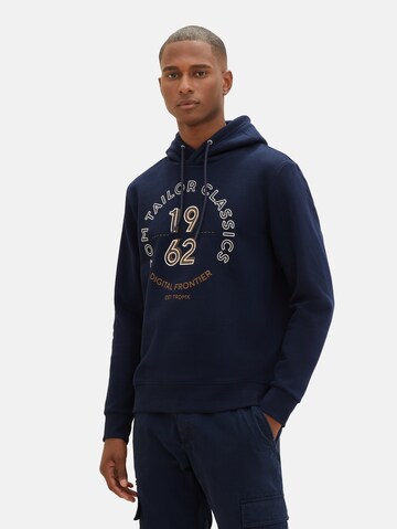 TOM TAILOR Sweatshirt in Blauw: voorkant