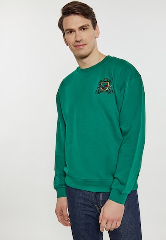 Sweat-shirt MO en vert : devant