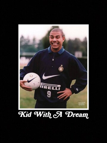 Maglietta 'R9 - KID WITH A DREAM' di ATELIER OF FAITH in nero