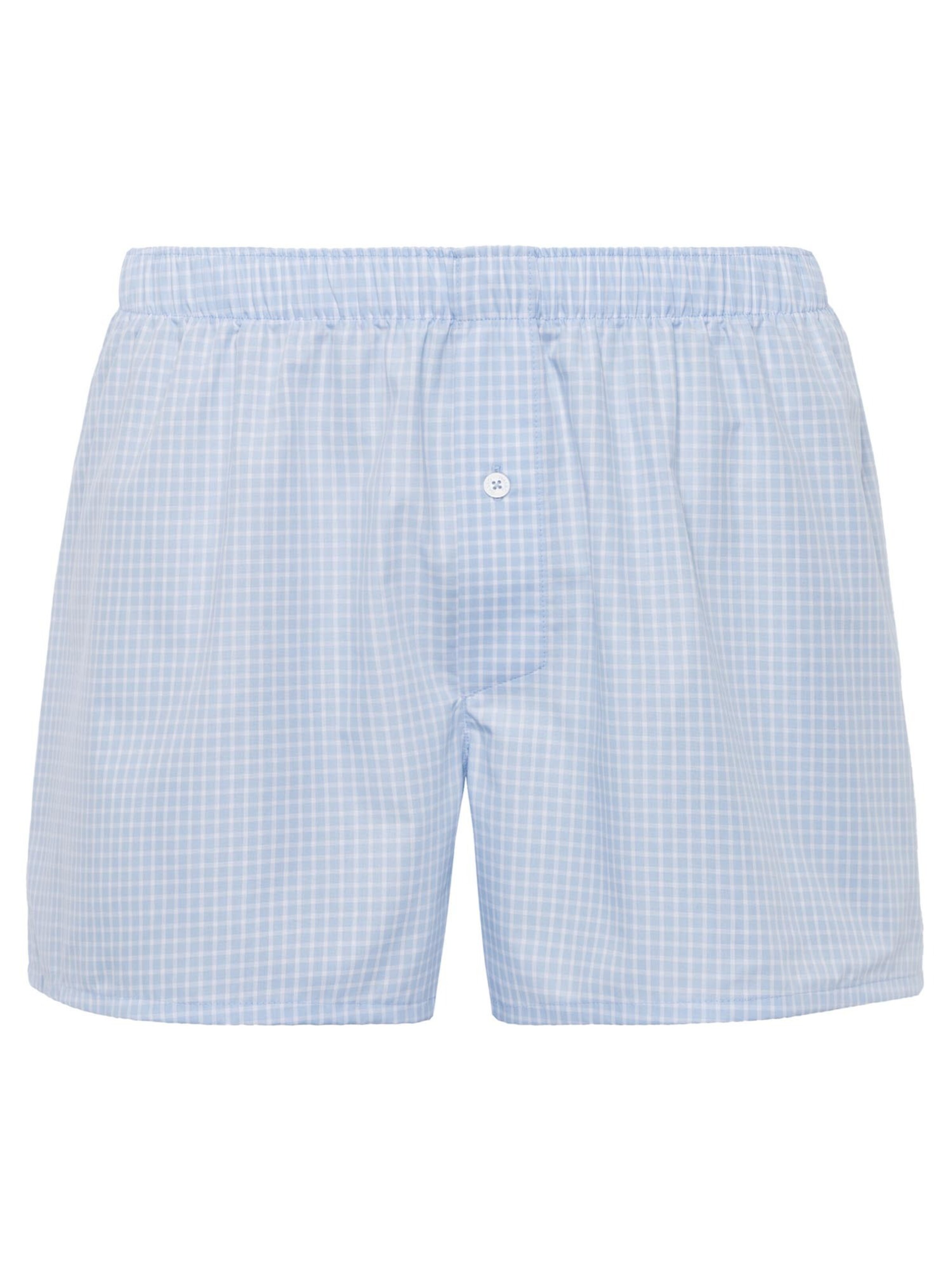 Hanro Boxer shorts 'Fancy Woven' in Blue: front