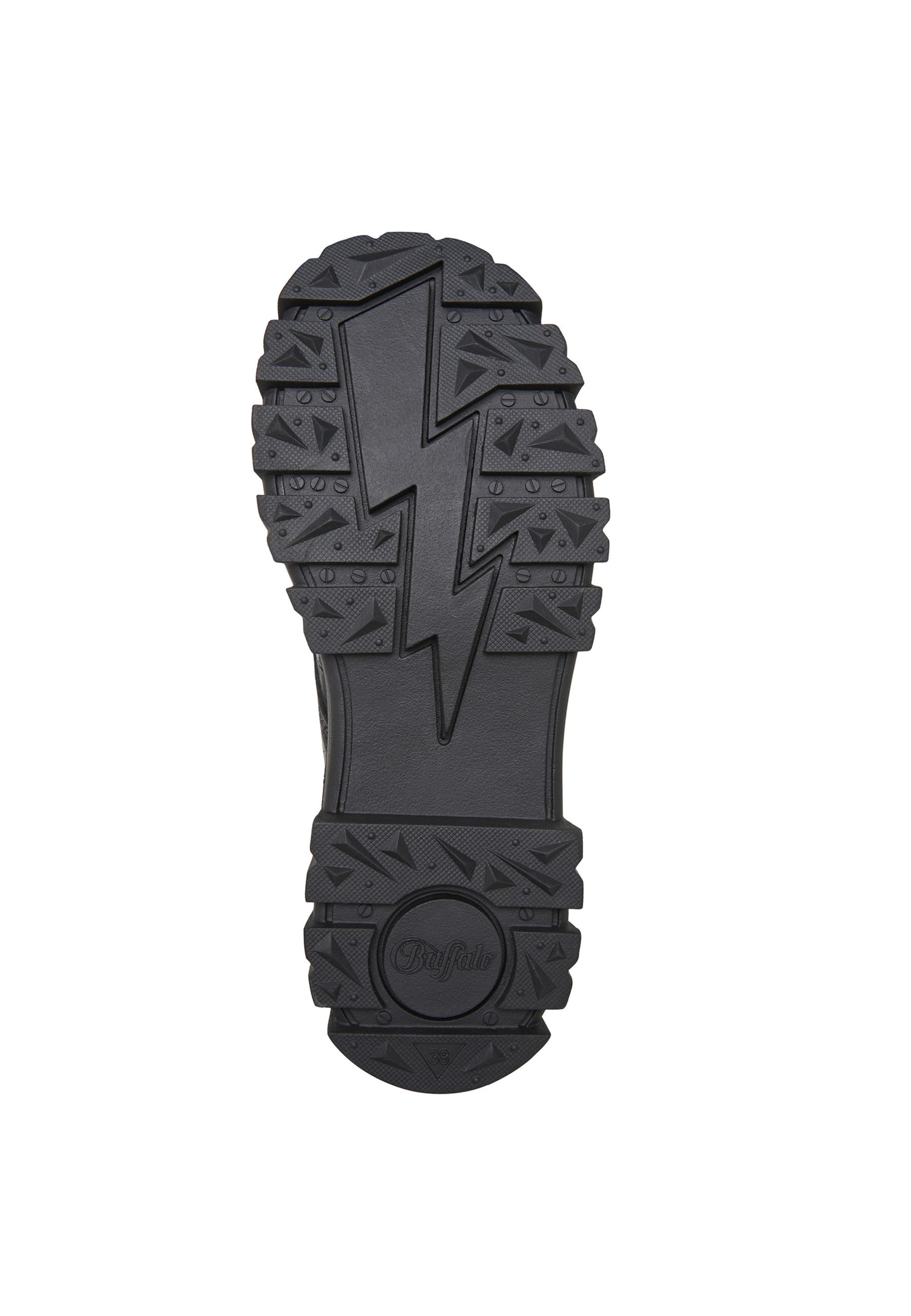 BUFFALO - Botim com fivela 'Aspha' em preto