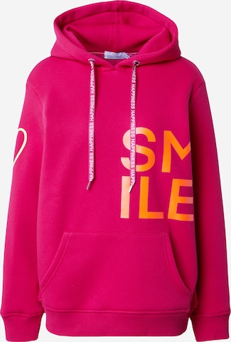 Zwillingsherz Sweatshirt 'Alissa' in Pink: front