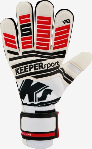 KEEPERsport Athletic Gloves in Red: front