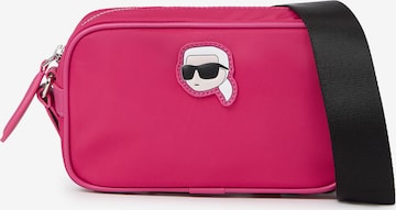 Geantă de umăr de la Karl Lagerfeld pe roz: față