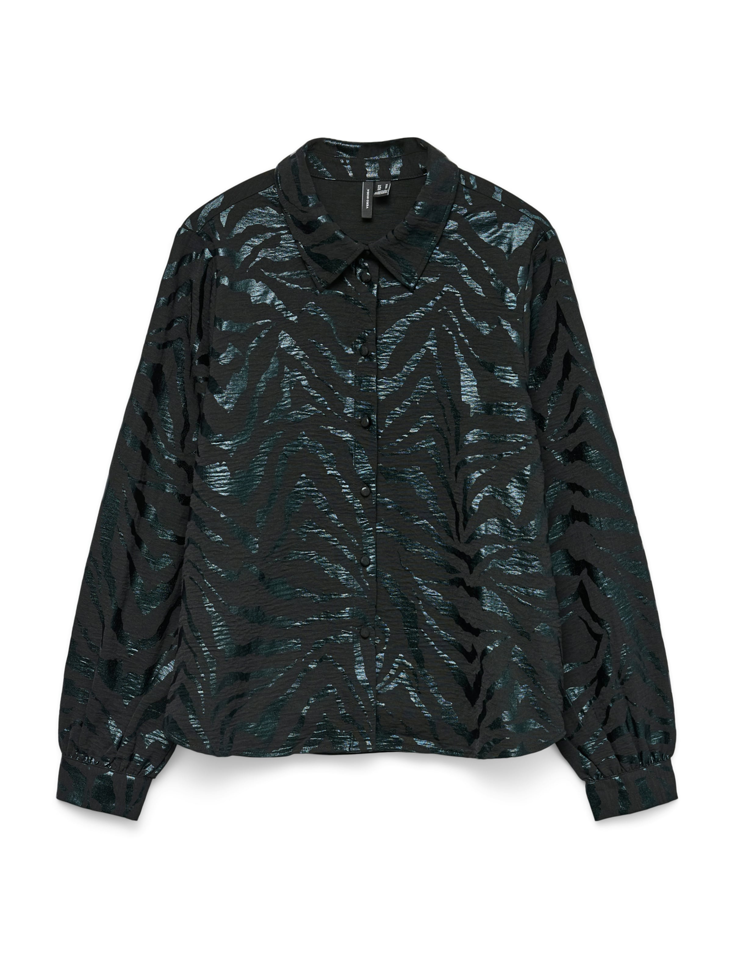 VERO MODA Blouse 'VMCARLA' in Zwart: voorkant