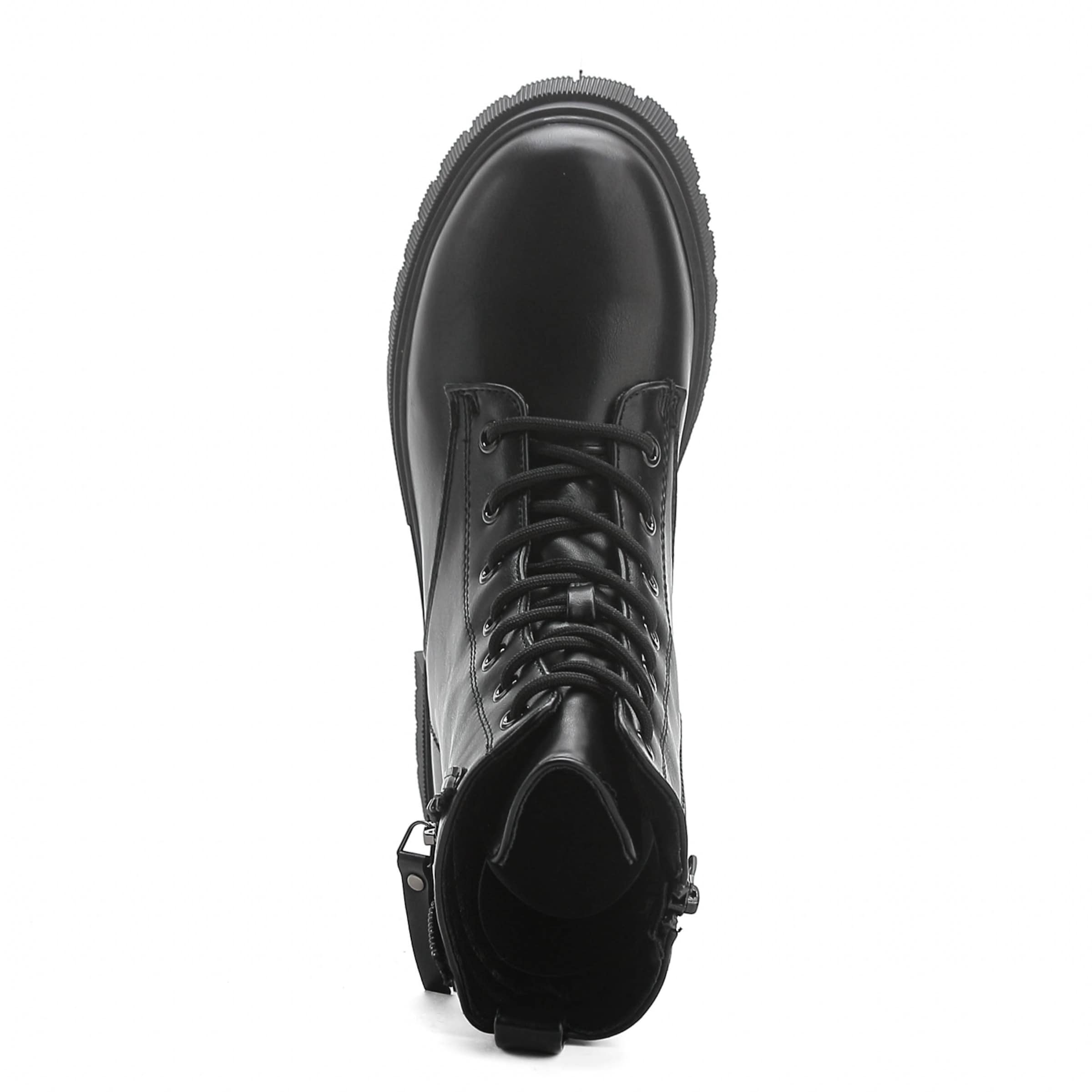 Elara Schnürstiefelette in Schwarz