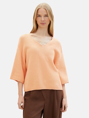 TOM TAILOR Sweater in Orange: front