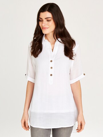 Chemisier Apricot en blanc
