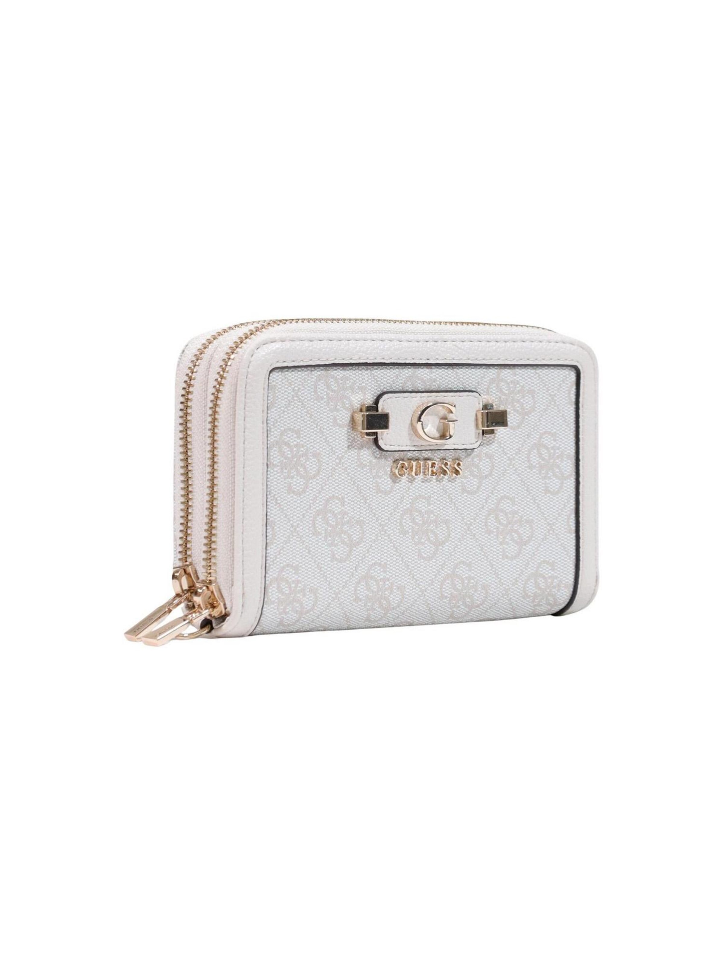 Portamonete 'COLEEN LOGO SML ZIP SWSG97 49164' di GUESS in bianco