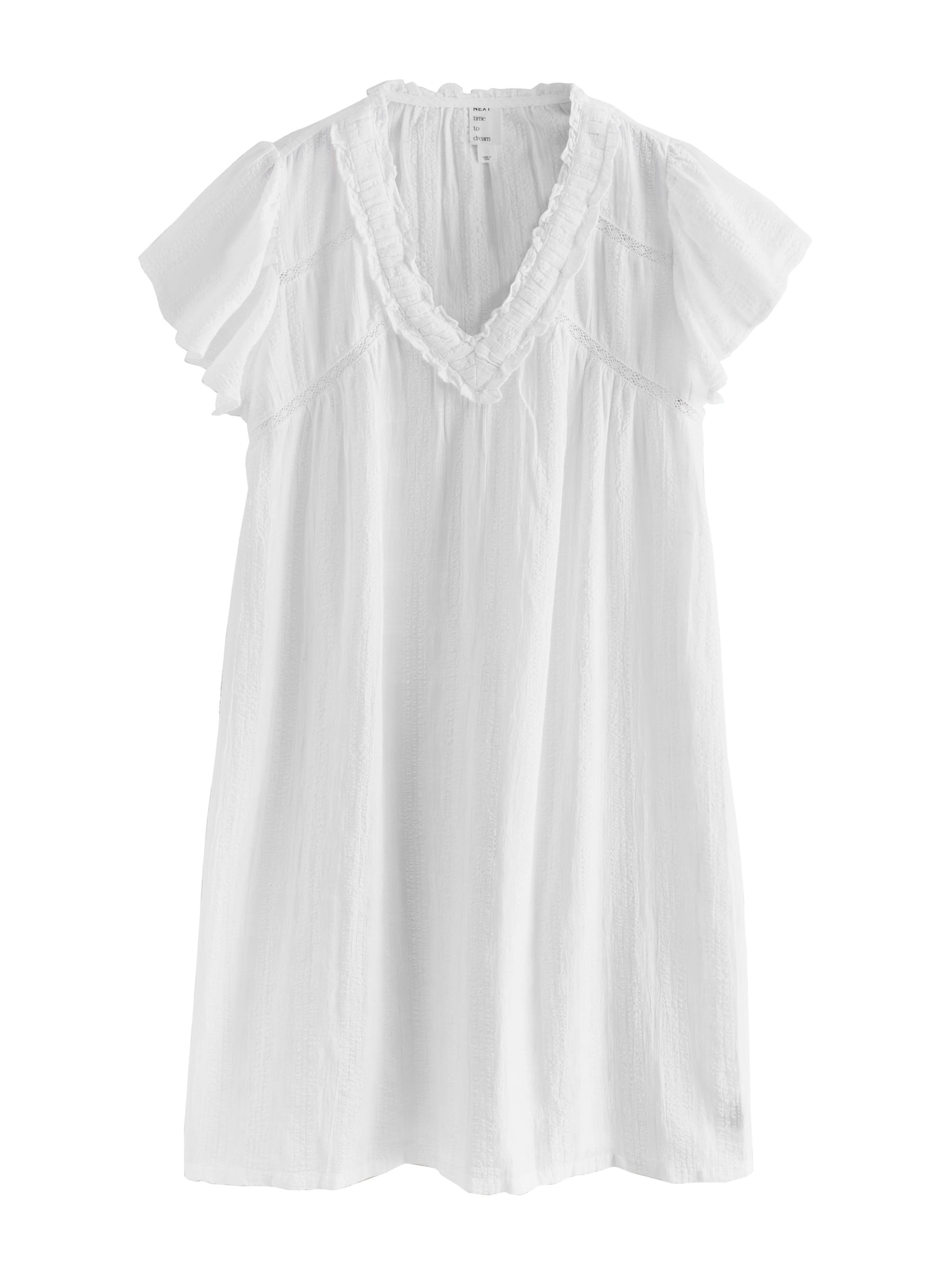Next Nachthemd in Weiß: Vorderseite