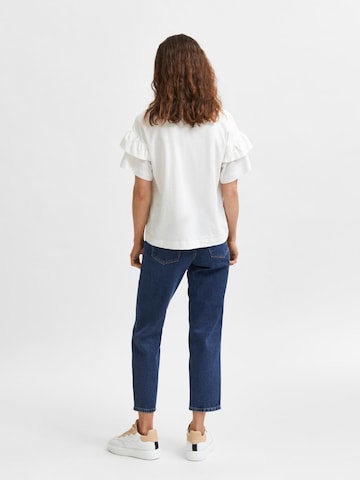 SELECTED FEMME - Camiseta 'Rylie' en blanco