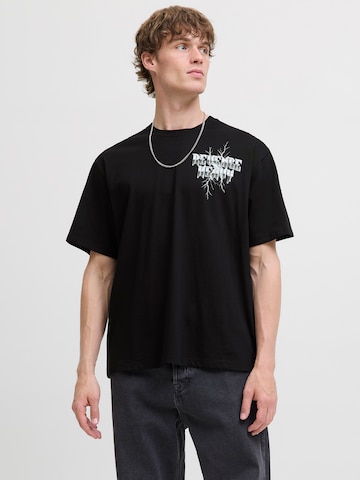 JACK & JONES Shirt 'JOREAGLEROCK GALLERY' in Black