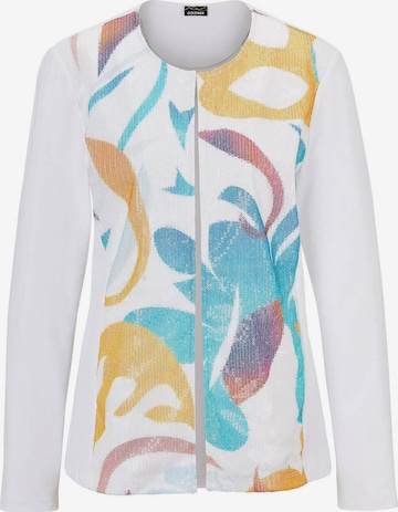 Veste de survêtement Goldner en blanc : devant