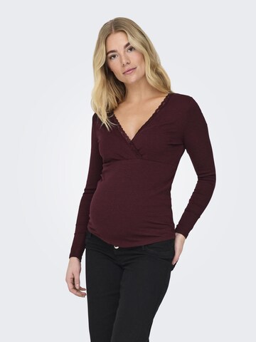 Only Maternity - Camiseta 'OLMIPass' en rojo: frente