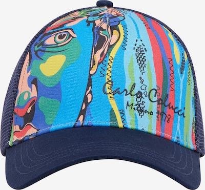 Carlo Colucci Cap 'De Zen' in nude / navy / azur / grün / pink, Produktansicht