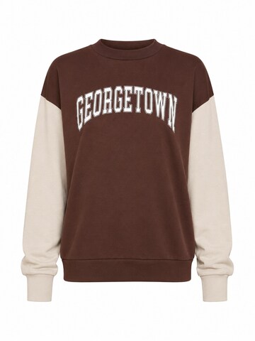 Worldclassca Sweatshirt 'Damen Sweatshirt "Georgetown"' in Brown