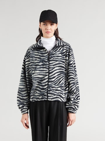 TOPSHOP Fleecejacke 'DANI' in Schwarz: Vorderseite