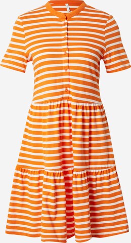 ONLY Kleid 'MAY' in Orange: predná strana